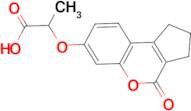 2-[(4-oxo-1,2,3,4-tetrahydrocyclopenta[c]chromen-7-yl)oxy]propanoic acid