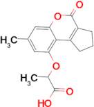 2-[(7-methyl-4-oxo-1,2,3,4-tetrahydrocyclopenta[c]chromen-9-yl)oxy]propanoic acid