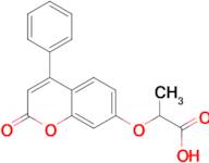 2-[(2-oxo-4-phenyl-2H-chromen-7-yl)oxy]propanoic acid