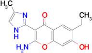 2-amino-6-ethyl-7-hydroxy-3-(4-methyl-1H-imidazol-2-yl)-4H-chromen-4-one
