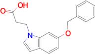 3-[6-(benzyloxy)-1H-indol-1-yl]propanoic acid