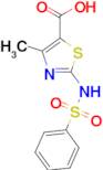 4-methyl-2-[(phenylsulfonyl)amino]-1,3-thiazole-5-carboxylic acid