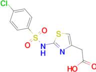 (2-{[(4-chlorophenyl)sulfonyl]amino}-1,3-thiazol-4-yl)acetic acid