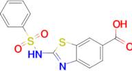 2-[(phenylsulfonyl)amino]-1,3-benzothiazole-6-carboxylic acid