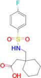 [1-({[(4-fluorophenyl)sulfonyl]amino}methyl)cyclohexyl]acetic acid