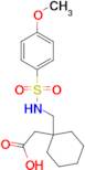 [1-({[(4-methoxyphenyl)sulfonyl]amino}methyl)cyclohexyl]acetic acid