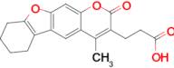 3-(4-methyl-2-oxo-6,7,8,9-tetrahydro-2H-[1]benzofuro[3,2-g]chromen-3-yl)propanoic acid