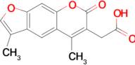 (3,5-dimethyl-7-oxo-7H-furo[3,2-g]chromen-6-yl)acetic acid