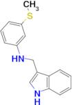 N-(1H-indol-3-ylmethyl)-3-(methylthio)aniline