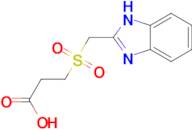3-[(1H-benzimidazol-2-ylmethyl)sulfonyl]propanoic acid