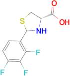 (4S)-2-(2,3,4-trifluorophenyl)-1,3-thiazolidine-4-carboxylic acid