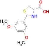 (4S)-2-(3,5-dimethoxyphenyl)-1,3-thiazolidine-4-carboxylic acid