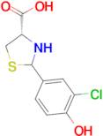 (4S)-2-(3-chloro-4-hydroxyphenyl)-1,3-thiazolidine-4-carboxylic acid