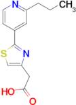 [2-(2-propylpyridin-4-yl)-1,3-thiazol-4-yl]acetic acid