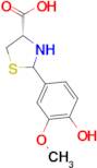 (4S)-2-(4-hydroxy-3-methoxyphenyl)-1,3-thiazolidine-4-carboxylic acid