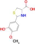 (4S)-2-(3-hydroxy-4-methoxyphenyl)-1,3-thiazolidine-4-carboxylic acid