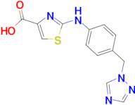 2-{[4-(1H-1,2,4-triazol-1-ylmethyl)phenyl]amino}-1,3-thiazole-4-carboxylic acid