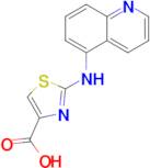 2-(quinolin-5-ylamino)-1,3-thiazole-4-carboxylic acid