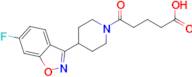 5-[4-(6-fluoro-1,2-benzisoxazol-3-yl)piperidin-1-yl]-5-oxopentanoic acid