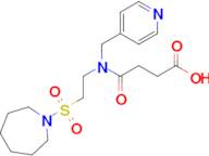 4-[[2-(azepan-1-ylsulfonyl)ethyl](pyridin-4-ylmethyl)amino]-4-oxobutanoic acid