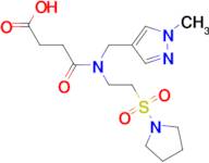 4-{[(1-methyl-1H-pyrazol-4-yl)methyl][2-(pyrrolidin-1-ylsulfonyl)ethyl]amino}-4-oxobutanoic acid