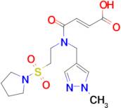 (2E)-4-{[(1-methyl-1H-pyrazol-4-yl)methyl][2-(pyrrolidin-1-ylsulfonyl)ethyl]amino}-4-oxobut-2-en...