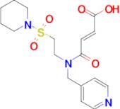 (2E)-4-oxo-4-[[2-(piperidin-1-ylsulfonyl)ethyl](pyridin-4-ylmethyl)amino]but-2-enoic acid