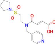 (2E)-4-oxo-4-{(pyridin-4-ylmethyl)[2-(pyrrolidin-1-ylsulfonyl)ethyl]amino}but-2-enoic acid