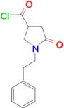 5-oxo-1-(2-phenylethyl)pyrrolidine-3-carbonyl chloride