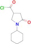 1-cyclohexyl-5-oxopyrrolidine-3-carbonyl chloride