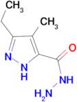 3-ethyl-4-methyl-1H-pyrazole-5-carbohydrazide