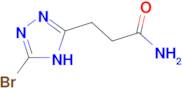 3-(3-bromo-1H-1,2,4-triazol-5-yl)propanamide