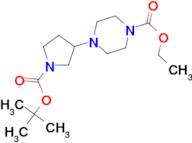 ethyl 4-[1-(tert-butoxycarbonyl)pyrrolidin-3-yl]piperazine-1-carboxylate