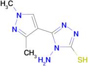 4-amino-5-(1,3-dimethyl-1H-pyrazol-4-yl)-4H-1,2,4-triazole-3-thiol