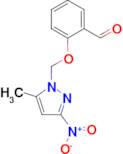 2-[(5-methyl-3-nitro-1H-pyrazol-1-yl)methoxy]benzaldehyde