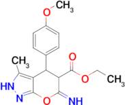 ethyl 6-amino-4-(4-methoxyphenyl)-3-methyl-1,4-dihydropyrano[2,3-c]pyrazole-5-carboxylate
