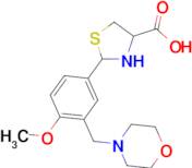 2-[4-methoxy-3-(morpholin-4-ylmethyl)phenyl]-1,3-thiazolidine-4-carboxylic acid