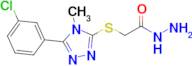 2-{[5-(3-chlorophenyl)-4-methyl-4H-1,2,4-triazol-3-yl]thio}acetohydrazide