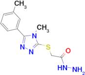 2-{[4-methyl-5-(3-methylphenyl)-4H-1,2,4-triazol-3-yl]thio}acetohydrazide