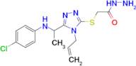 2-[(4-allyl-5-{1-[(4-chlorophenyl)amino]ethyl}-4H-1,2,4-triazol-3-yl)thio]acetohydrazide