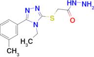 2-{[4-ethyl-5-(3-methylphenyl)-4H-1,2,4-triazol-3-yl]thio}acetohydrazide