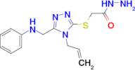 2-{[4-allyl-5-(anilinomethyl)-4H-1,2,4-triazol-3-yl]thio}acetohydrazide