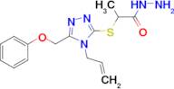 2-{[4-allyl-5-(phenoxymethyl)-4H-1,2,4-triazol-3-yl]thio}propanohydrazide