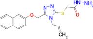 2-({4-allyl-5-[(2-naphthyloxy)methyl]-4H-1,2,4-triazol-3-yl}thio)acetohydrazide