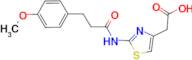 (2-{[3-(4-methoxyphenyl)propanoyl]amino}-1,3-thiazol-4-yl)acetic acid