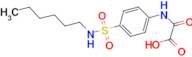 ({4-[(hexylamino)sulfonyl]phenyl}amino)(oxo)acetic acid