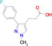 3-[3-(4-fluorophenyl)-1-methyl-1H-pyrazol-4-yl]propanoic acid