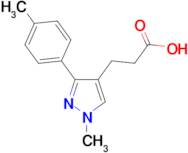 3-[1-methyl-3-(4-methylphenyl)-1H-pyrazol-4-yl]propanoic acid