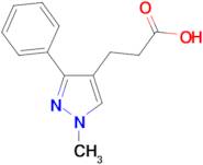 3-(1-methyl-3-phenyl-1H-pyrazol-4-yl)propanoic acid