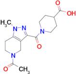 1-[(5-acetyl-1-methyl-4,5,6,7-tetrahydro-1H-pyrazolo[4,3-c]pyridin-3-yl)carbonyl]piperidine-4-ca...